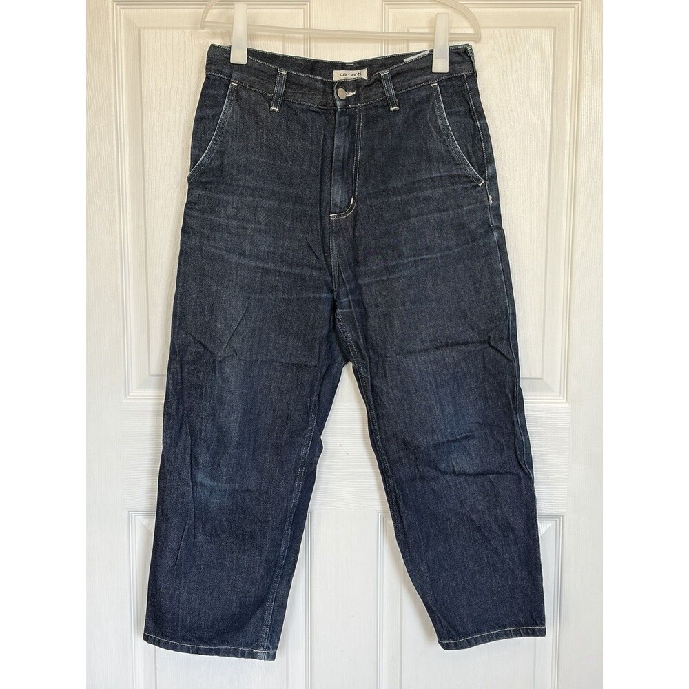 Carhartt WIP Relaxed Straight Jeans White Contrast Sticking Size 32